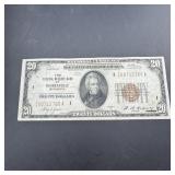 1929 $20 National Currency Minneapolis Note