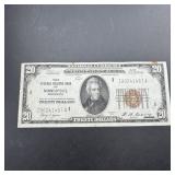 1929 $20 National Currency Minneapolis Note