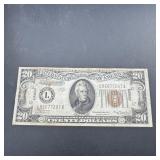 1934A $20 Hawaii Note