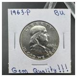 1963-P Franklin Silver Half Dollar