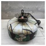 Vintage Stained Glass Chandelier