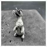 Sterling Silver Elephant Charm - 4.9 Grams Approx.