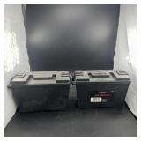 (2) Plastic Ammo Boxes