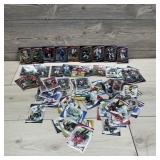 70 Qty Sleeved Football Star Cards