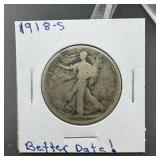 1918-S Walking Liberty Half Dollar