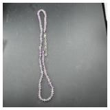 Sterling Silver Light Purple Necklace