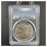 1922 Peace Silver Dollar PCGS MS62