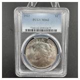 1923 Peace Silver Dollar PCGS MS62