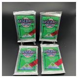 (4) Sealed Packs 1990 Upper Deck Baseball Cards