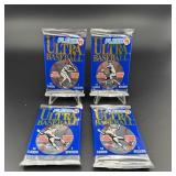 (4) Sealed Packs 1991 Ultra Flair Baseball Cards