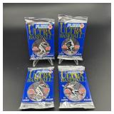 (4) Sealed Packs 1991 Ultra Flair Baseball Cards
