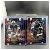 (2) Rookie 2025 Select Tricolor Football Cards