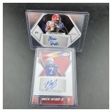 (2) Sage Autograph Football Cards