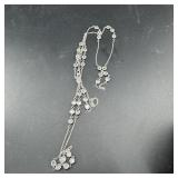 Nana Silver Tone Circle Necklace