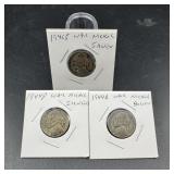 (3) Silver War Nickel Coin Lot