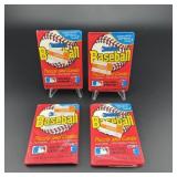 (4) Sealed Packs 1989 Donruss Baseball Cards