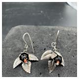 Native American Sterling Silver Earrings - 5.6 Gra