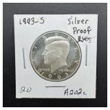 1993-S Silver Proof Kennedy Half Dollar