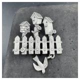 Spooner Pewter Birdhouse Brooch