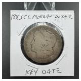 1883-cc Morgan Silver Dollar Key Date