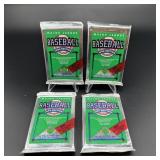 (4) Sealed Packs 1990 Upper Deck Baseball Cards