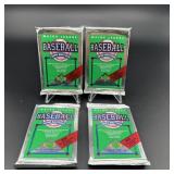 (4) Sealed Packs 1990 Upper Deck Baseball Cards