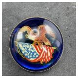 Vintage Patriotic Eagle Brooch Pin