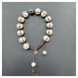 Silpada Sterling Silver Pearl Adjustable Bracelet