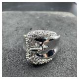 Silver Tone Pave Fashion Ring