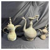 Copper & Silver Kettle Lot