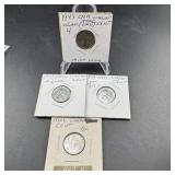 (4) Steel Wheat Cent Lot