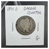 1894-O Barber Quarter