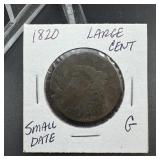 1820 Large Cent