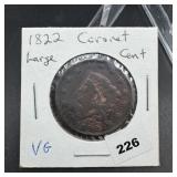 1822 Large Cent