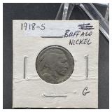 1918-S Buffalo Nickel