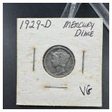 1929-D Mercury Silver Dime