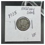 1935 Mercury Silver Dime