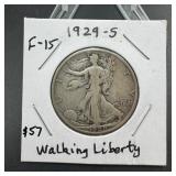 1929s Walking liberty half