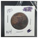 1851 Large Cent