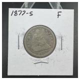 1877-S Seated Liberty Quarter