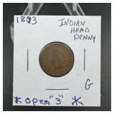 1873 Indian Head Cent