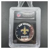 2015 New Orlean Saints Silver Dollar Coin