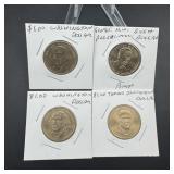 4  presidential dollar lot  2 Washington, 1 Bush,