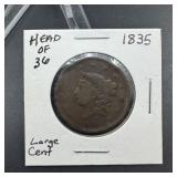 1835 Large Cent