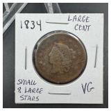 1834 Large Cent