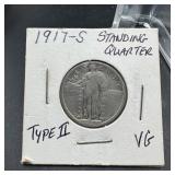1917-S Standing Liberty Silver Quarter