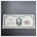 1929 $20 National Currency Note - Chicago, IL
