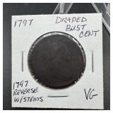 1797 Draped Bust Large Cent
