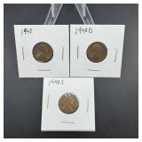 (3) Lincoln Wheat Cents  See Photos for Dates