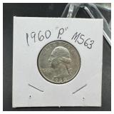 1960 Washington Silver Quarter